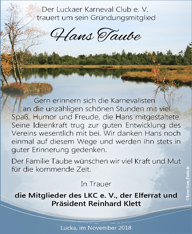 Privat - Taube Hans - LKC